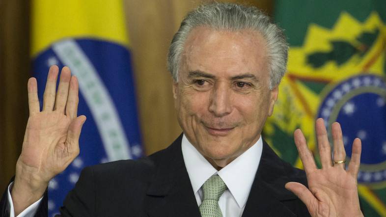 برازیل کے صدر مائیکل ٹیمر پر رشوت لینے کا الزام‎