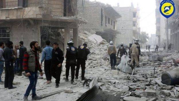 حلب میں بچوں کے ہسپتال پر بمباری21افراد ہلاک