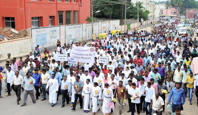  کرسچن کیمونٹی بھارتی جارحیت کے خلاف سراپا احتجاج
