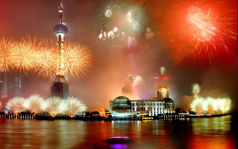  چین میں نئے سال کی آمد پر ایسی زبردست آتش بازی کہ بس دیکھتے ہی رہ جائیں 