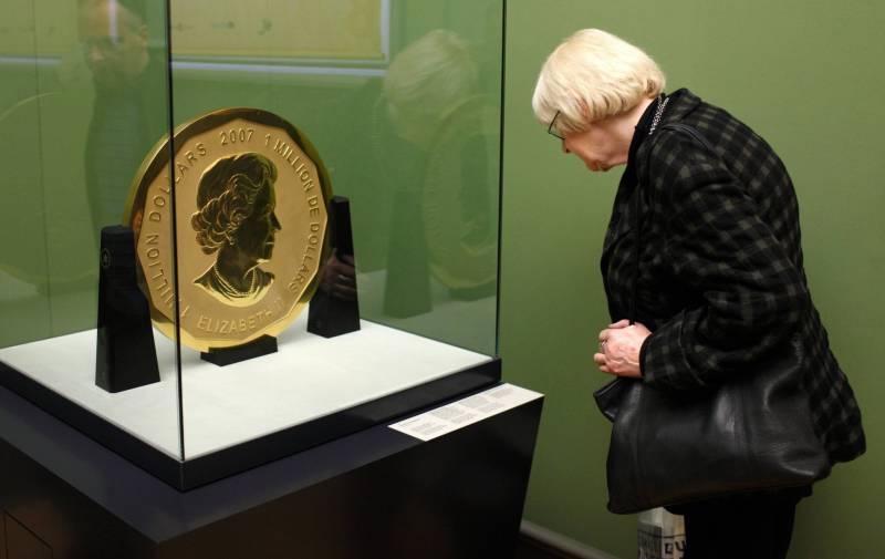 برلن کے عجائب گھر سے 100 کلو گرام وزنی سونے کا سکہ چوری