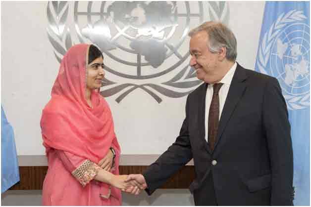 ملالہ اقوام متحدہ کی پیامبر کا اعزاز حاصل کرنیوالی پہلی پاکستانی شخصیت