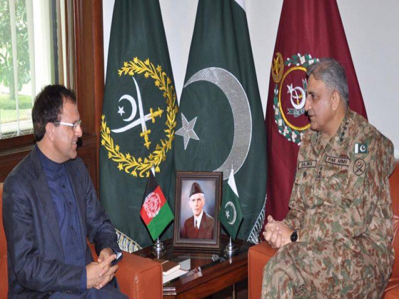 آرمی چیف کی افغان سفیر سے ملاقات، سیکورٹی اور بارڈر مینجمنٹ پر تبادلہ خیال