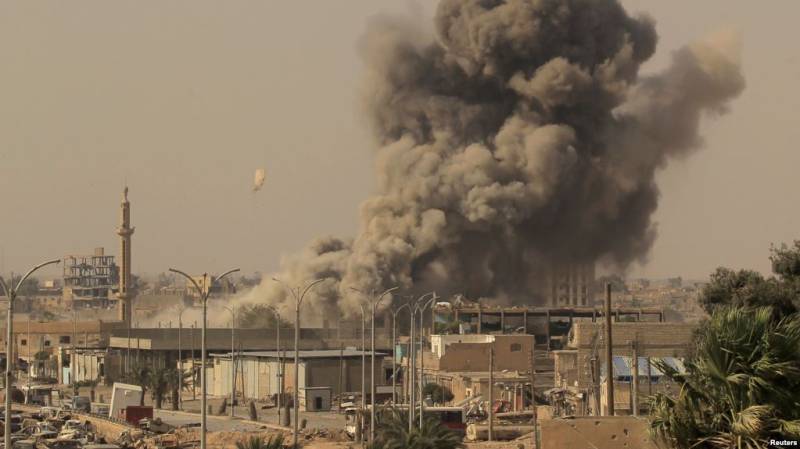 شام: اتحادی افواج کے فضائی حملوں ميں 59 شہری جاں بحق
