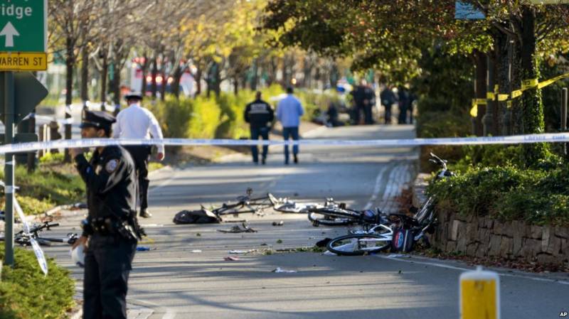 نیویارک، ٹرک سوار نے سائیکل سواروں کو کچل دیا،آٹھ افراد ہلاک