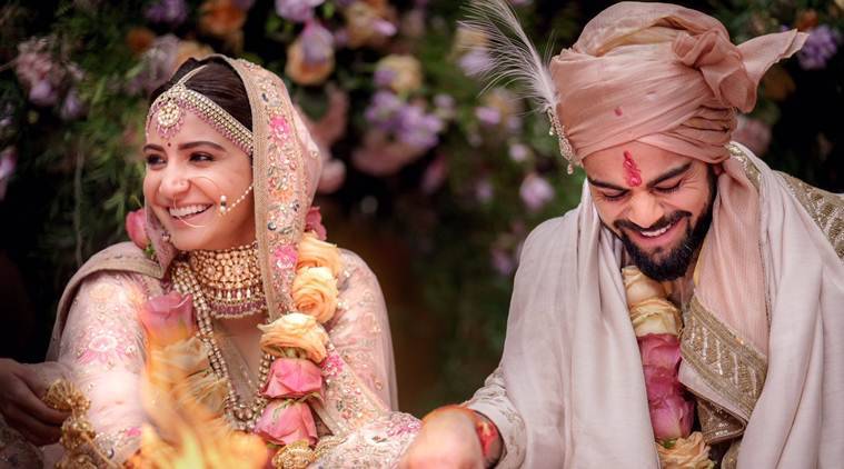 ویرات کوہلی اور انوشکا شرما کی شادی کی تصاویر سامنے آگئیں