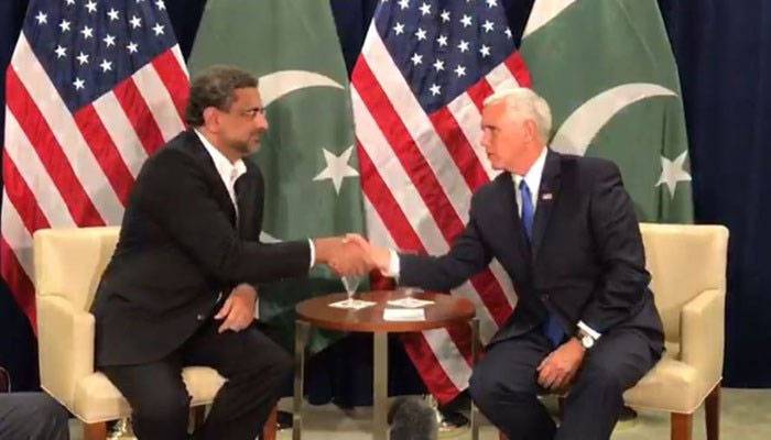 وزیراعظم کی امریکی نائب صدر سے ملاقات،پاکستان سے مزید ڈومور کا مطالبہ