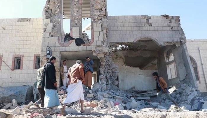 سعودی اتحادی افواج کی یمنی وزارت داخلہ پر بمباری، 50 افراد ہلاک