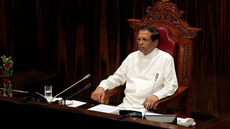 سری لنکن پارلیمنٹ کی معطلی میں 10روز کی توسیع