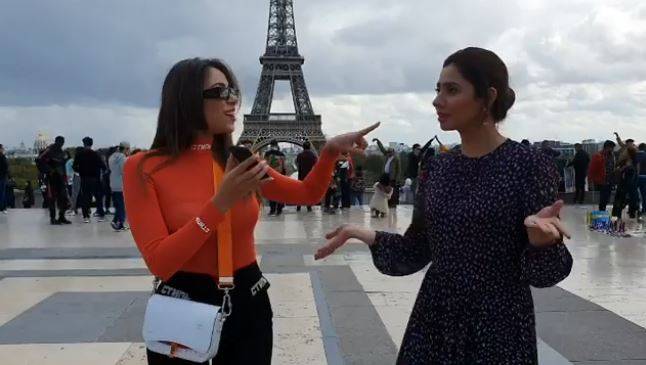 ماہرہ خان کی ایفل ٹاور کے سامنے لبنانی اداکارہ کے ساتھ ڈانس کی وڈیو وائرل