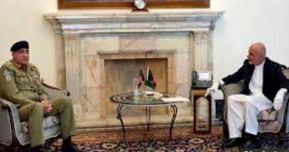 آرمی چیف جنرل قمرجاوید باجوہ کی افغان صدر اشرف غنی سے ملاقات