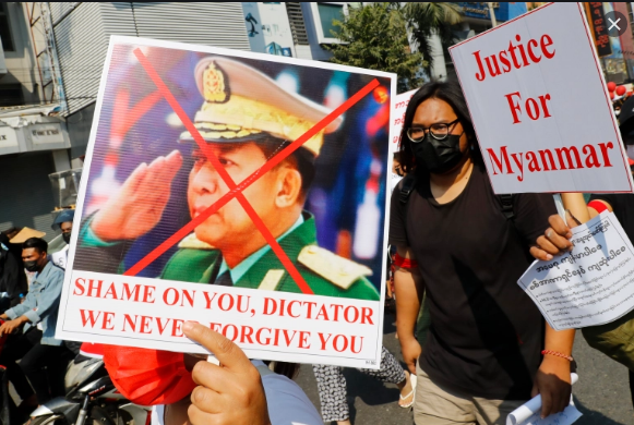 مارشل لا کے خلاف مظاہرے، میانمار میں  جمہوریت پر 150 سے زائد شہری قربان