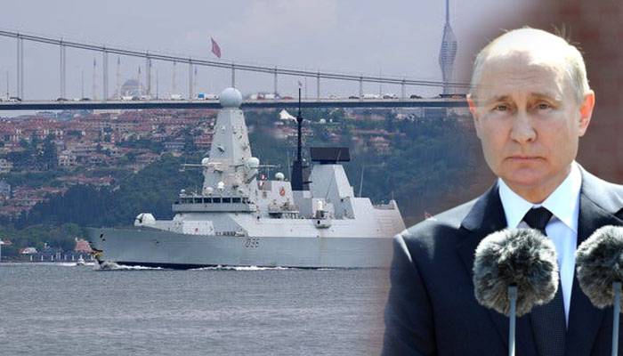 Russia,chases British destroyer,Crimea waters,warning shots,UK Navy