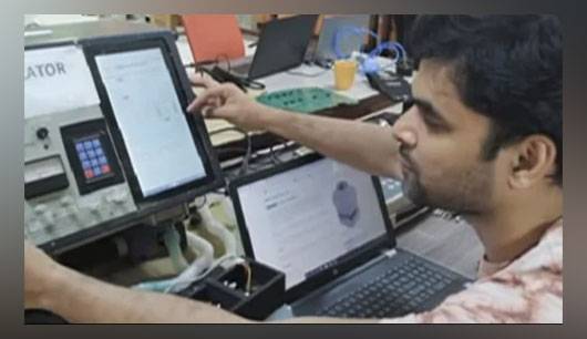 A brilliant achievement of a Pakistani youth, he prepared a ventilator to save human lives