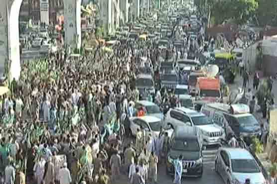  راولپنڈی میں پی ڈی ایم کا مہنگائی پر حکومت کیخلاف احتجاجی مظاہرہ