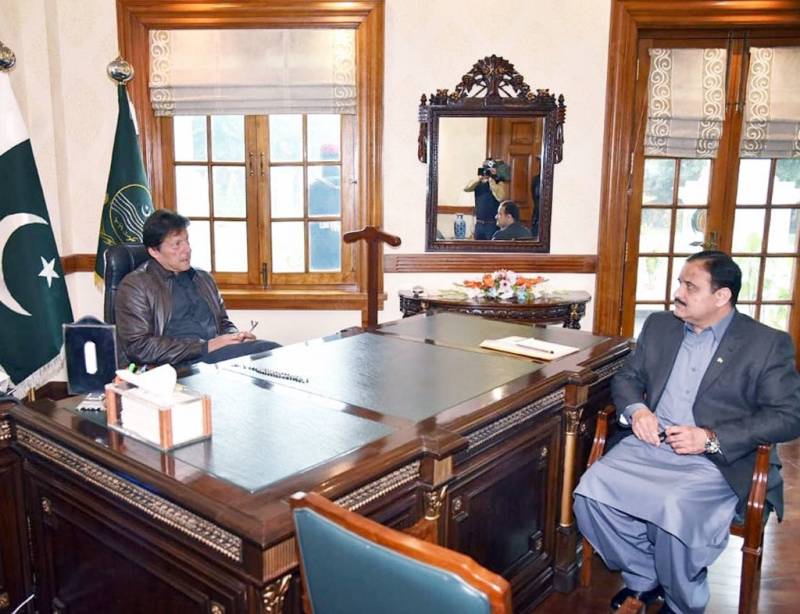  وزیر اعظم عمران خان سے وزیر اعلیٰ پنجاب  عثمان بزدار کی ملاقات