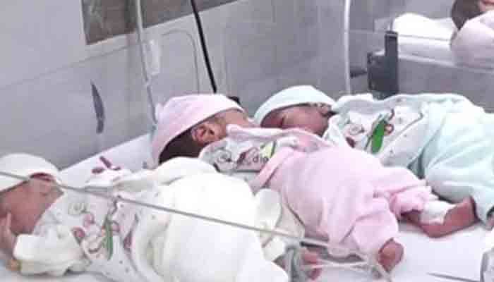 پشاور، خاتون کے ہاں بیک وقت پیدا ہونے والے 6 بچوں میں سے 4 انتقال کر گئے