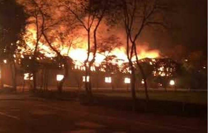 قصور : گتہ فیکٹری میں لگنے والی آگ شدت اختیار کرگئی