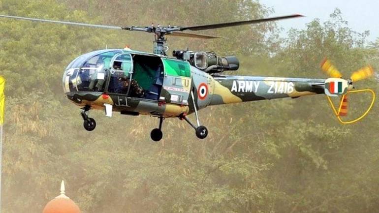 مقبوضہ کشمیر میں بھارتی فوج کا ہیلی کاپٹر گر کر تباہ