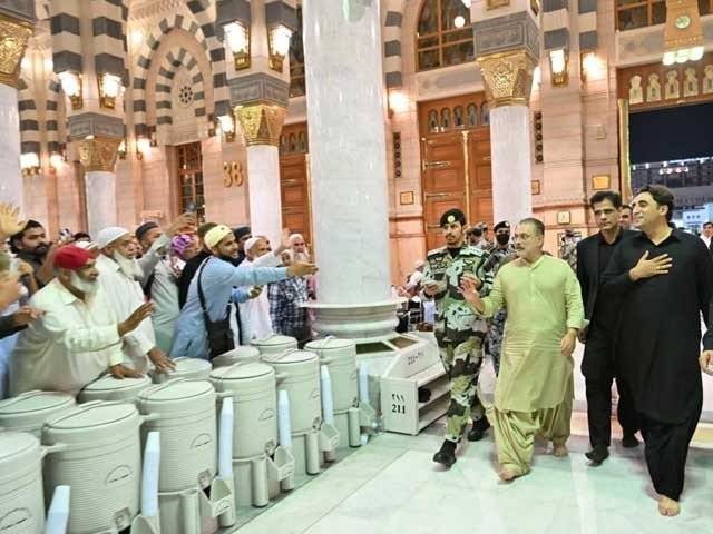 سعید غنی کی مسجد نبویﷺ میں نعرے لگانے کی تردید 