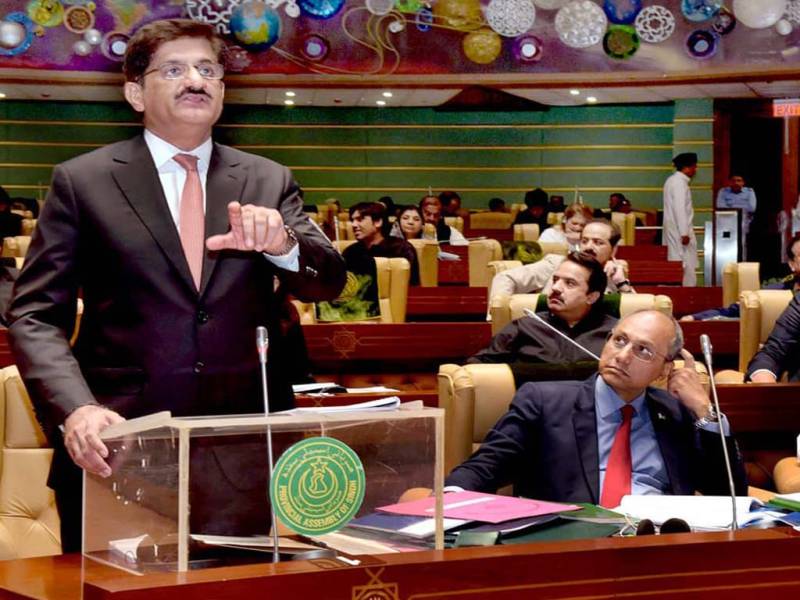 سندھ کا ٹیکس فری بجٹ پیش ، تنخواہوں میں 15 فیصد اضافے کا اعلان 