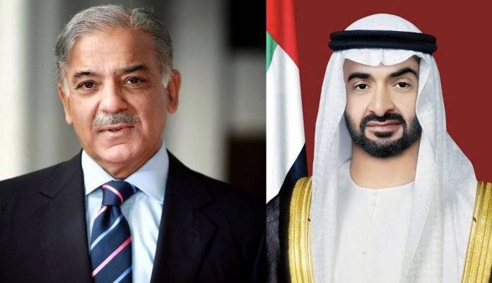 اماراتی صدر کا وزیر اعظم شہباز شریف کو فون ، قدرتی آفت سے نمٹنے کیلئے ہر قسم کے تعاون کی پیشکش 