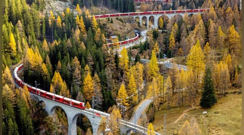  سوئزرلینڈ میں دنیا کی طویل ٹرین کا افتتاح کردیا گیا 