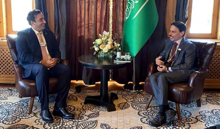 وزیر خارجہ بلاول بھٹو زرداری کی سعودی ہم منصب سے ملاقات