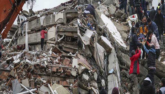 ترکیہ اور شام میں زلزلے سے مرنے والوں کی تعداد 23ہزار سے تجاوز کر گئی