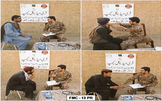 پاک فوج کا بلوچستان میں فری میڈیکل کیمپ ، لوگوں کا مفت طبی معائنہ