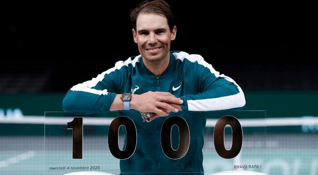 Rafael Nadal wins 1,000th ATP Tour match