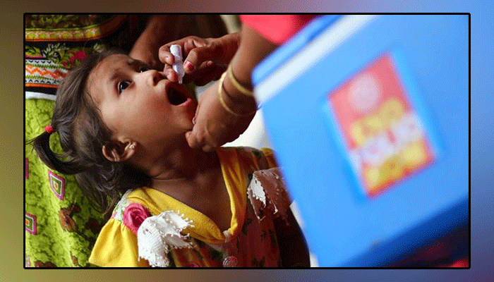 Announcing the launch of anti-polio campaign in Sindh province from June 7