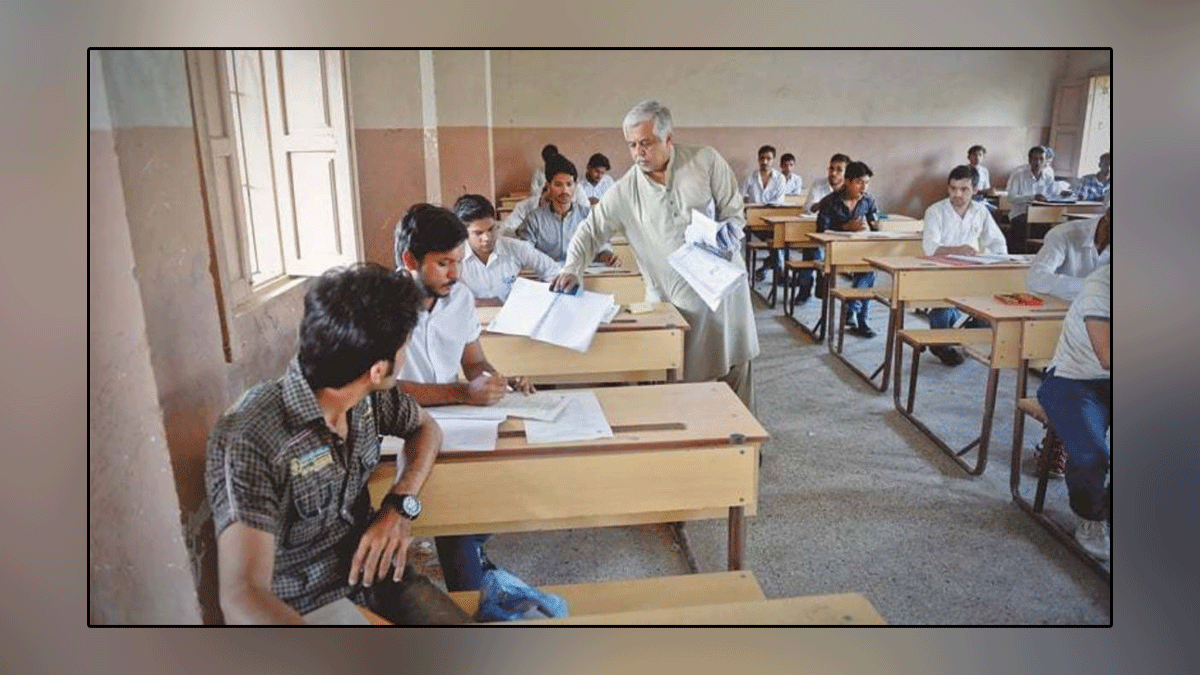 Disorder in matriculation examinations in Karachi, 38 center control officers responsible